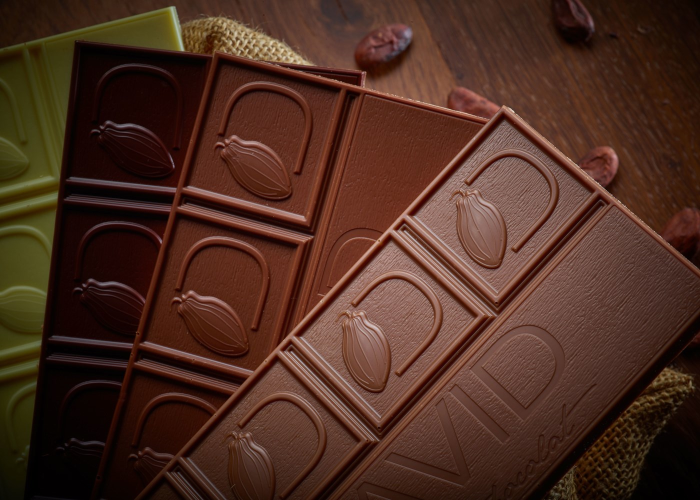 Tablettes de chocolat David