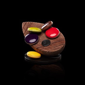 L'Oeuf Macaron - Chocolat noir, garni amandes noisettes enrobées, oeufs nougatine, oeufs pralinés, 450 gr 65.-