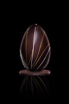 Oeuf centenario - Sans Allergène - Oeuf en Centenario Concha 70%, Garni friture en chocolat noir, ne contient pas de Lactose, 280 gr 45.-