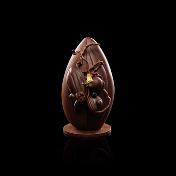 L'Oeuf Grand Cru - Chocolat noir, Truffes Grand Cru, Oeufs ganaches noires, mini tablette noir, 450 gr 58.-