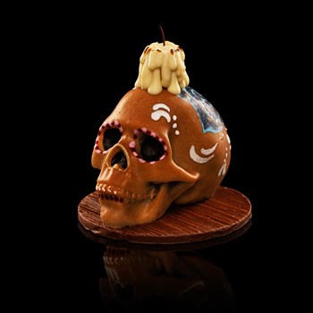 Tête de mort - Chocolat noir, amandes et noisettes enrobées 120g 32.-