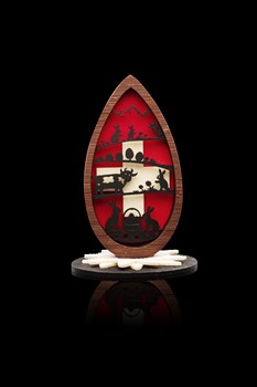 Oeuf Poya  - Chocolat noir, lait et blanc, amandes, noisettes, choconougats, mini tablettes, oeufs pralinés et friture 380g 67.-